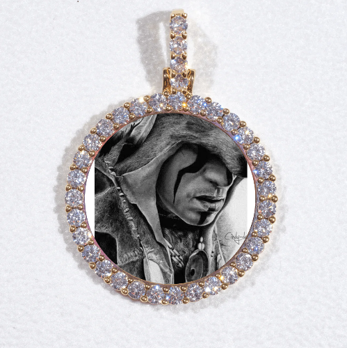 3D CIRCLE CUSTOM PICTURE PENDANT SMALL SIZE