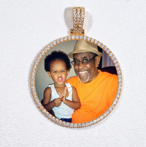 MEDIUM 3D CIRCLE CUSTOM PICTURE PENDANT