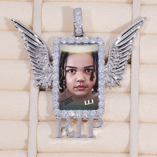 RIP WING 3D CUSTOM PICTURE PENDANT