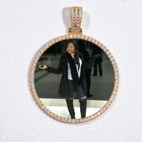 MEDIUM 3D CIRCLE CUSTOM PICTURE PENDANT