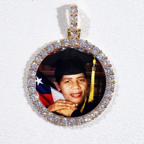 3D CIRCLE CUSTOM PICTURE PENDANT SMALL SIZE