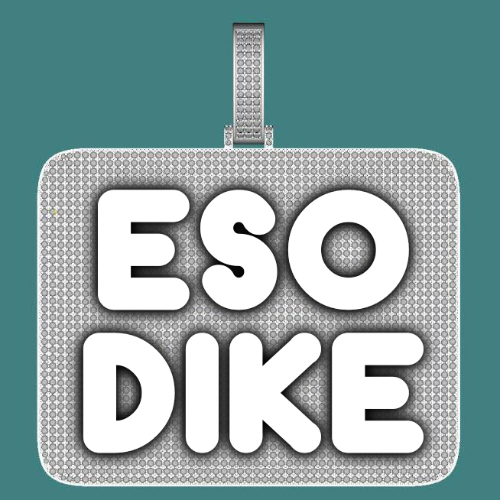 CUSTOM LETTER NECKLACE 3D BIG SQUARE