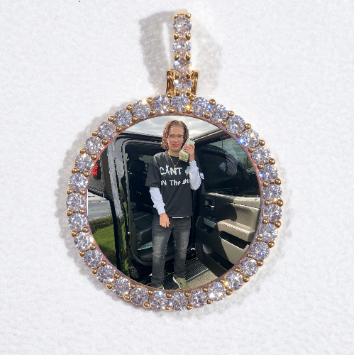 3D CIRCLE CUSTOM PICTURE PENDANT SMALL SIZE
