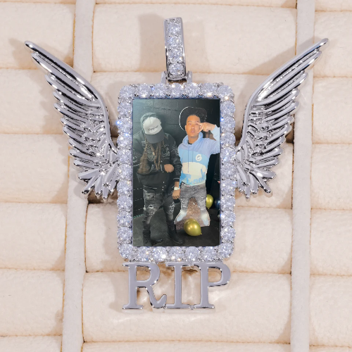 RIP WING 3D CUSTOM PICTURE PENDANT
