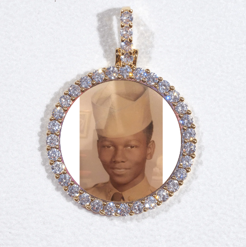 3D CIRCLE CUSTOM PICTURE PENDANT SMALL SIZE