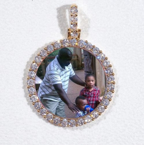 3D CIRCLE CUSTOM PICTURE PENDANT SMALL SIZE