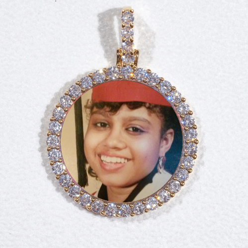 3D CIRCLE CUSTOM PICTURE PENDANT SMALL SIZE