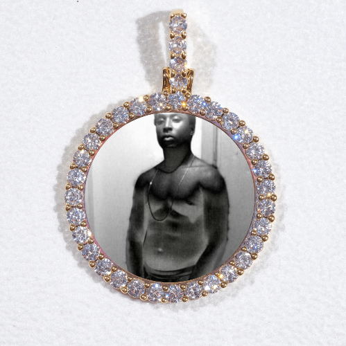 3D CIRCLE CUSTOM PICTURE PENDANT SMALL SIZE