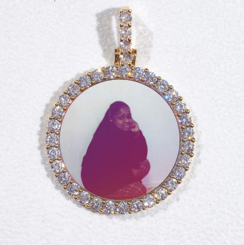 3D CIRCLE CUSTOM PICTURE PENDANT SMALL SIZE