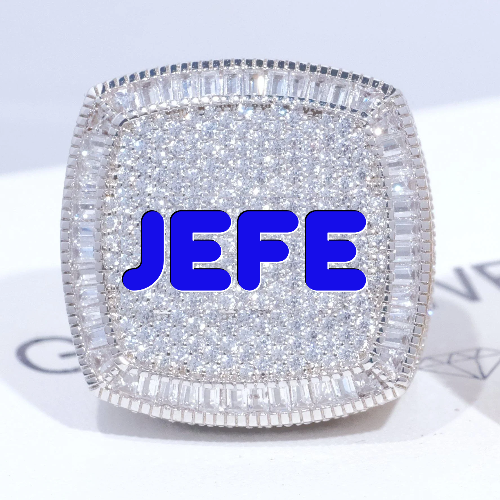 CUSTOM LETTER 3D ICED RING