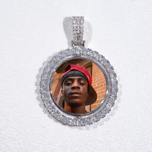 3D Spinning 2-Faced Custom Picture Pendant