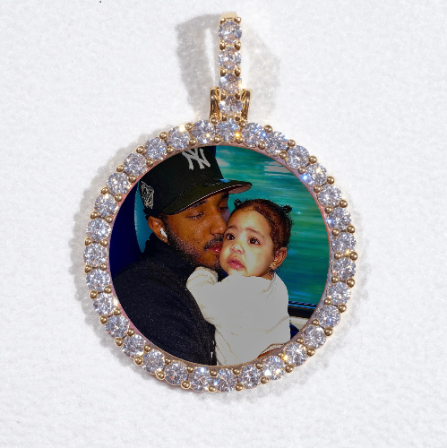3D CIRCLE CUSTOM PICTURE PENDANT SMALL SIZE