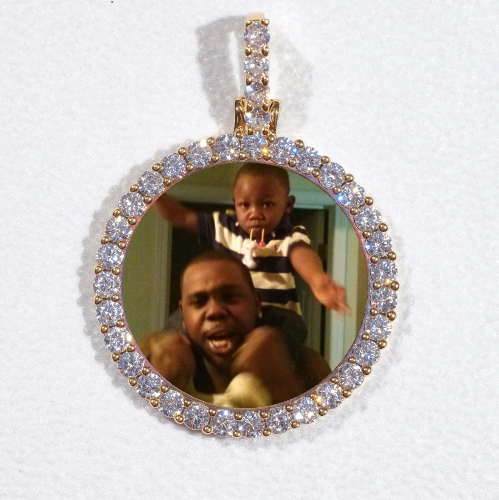 3D CIRCLE CUSTOM PICTURE PENDANT SMALL SIZE