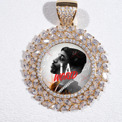 Large 3D Wheat Ear Custom Picture Pendant
