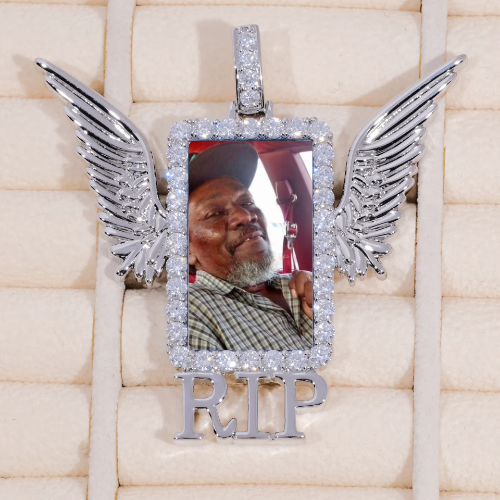 RIP WING 3D CUSTOM PICTURE PENDANT