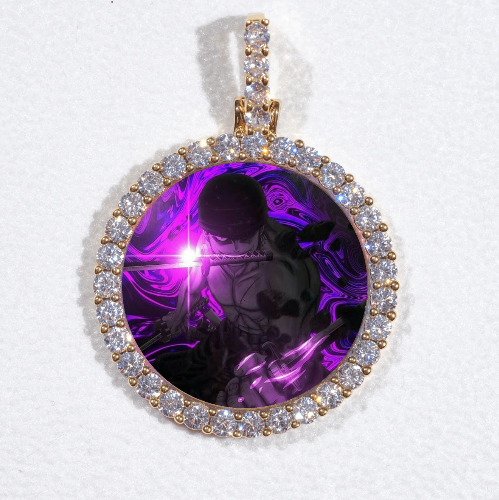 3D CIRCLE CUSTOM PICTURE PENDANT SMALL SIZE