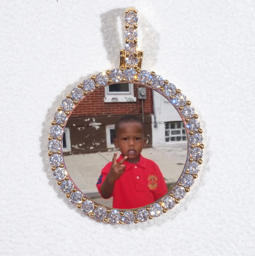 3D CIRCLE CUSTOM PICTURE PENDANT SMALL SIZE