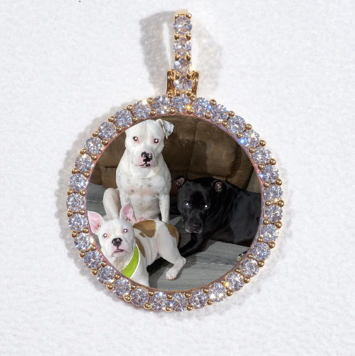 3D CIRCLE CUSTOM PICTURE PENDANT SMALL SIZE