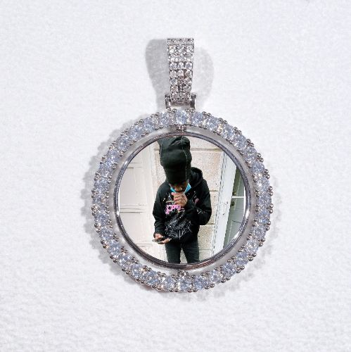 3D Spinning 2-Faced Custom Picture Pendant