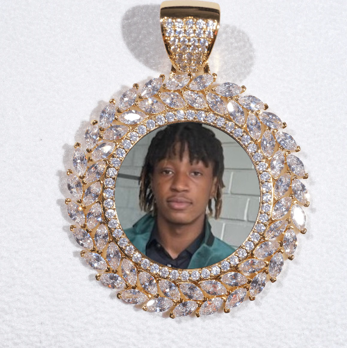 Large 3D Wheat Ear Custom Picture Pendant