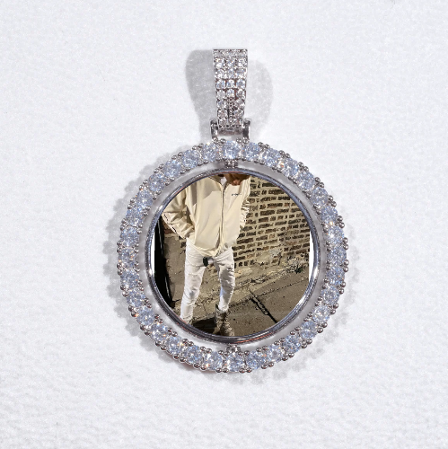 3D Spinning 2-Faced Custom Picture Pendant