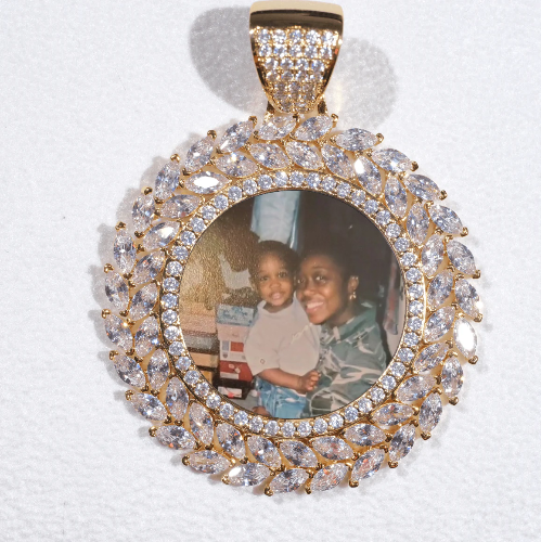 Large 3D Wheat Ear Custom Picture Pendant