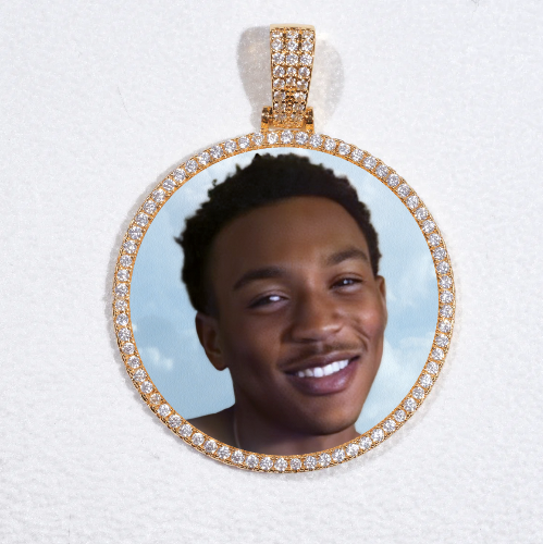 MEDIUM 3D CIRCLE CUSTOM PICTURE PENDANT
