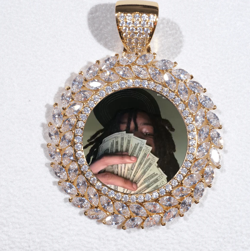 Large 3D Wheat Ear Custom Picture Pendant