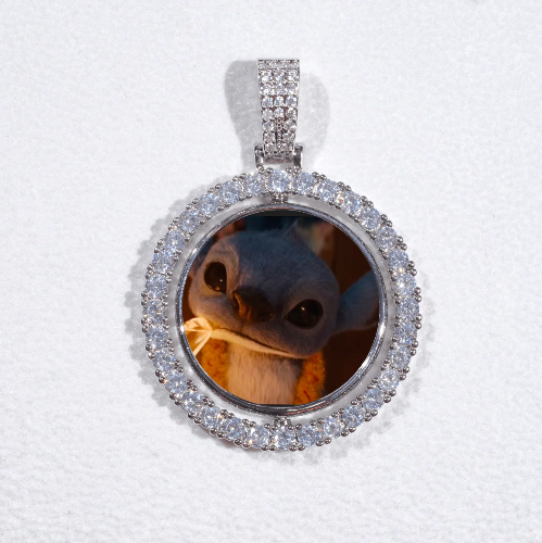 3D Spinning 2-Faced Custom Picture Pendant