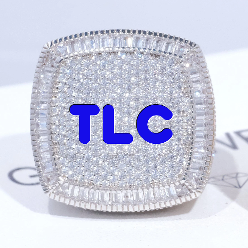 CUSTOM LETTER 3D ICED RING
