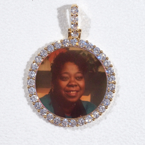 3D CIRCLE CUSTOM PICTURE PENDANT SMALL SIZE