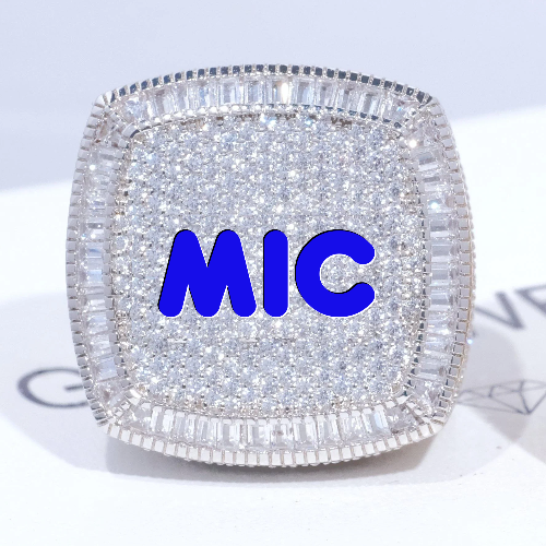 CUSTOM LETTER 3D ICED RING