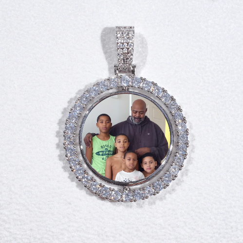 3D Spinning 2-Faced Custom Picture Pendant
