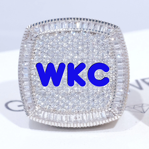 CUSTOM LETTER 3D ICED RING