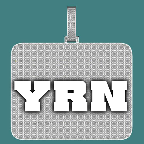 CUSTOM LETTER NECKLACE 3D BIG SQUARE