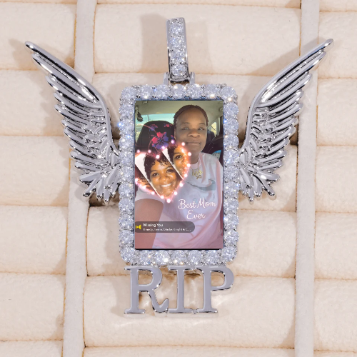 RIP WING 3D CUSTOM PICTURE PENDANT