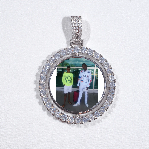 3D Spinning 2-Faced Custom Picture Pendant