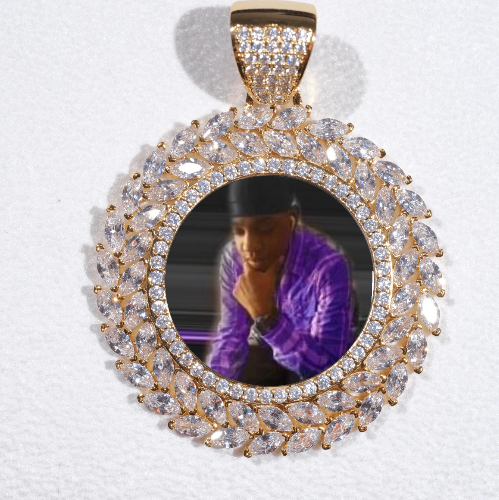 Large 3D Wheat Ear Custom Picture Pendant