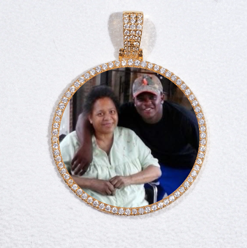 MEDIUM 3D CIRCLE CUSTOM PICTURE PENDANT