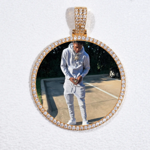 MEDIUM 3D CIRCLE CUSTOM PICTURE PENDANT