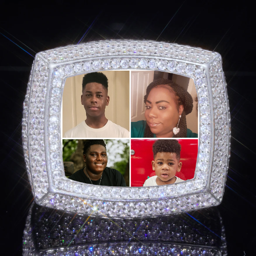 3D CUSTOM PICTURE ICED RING