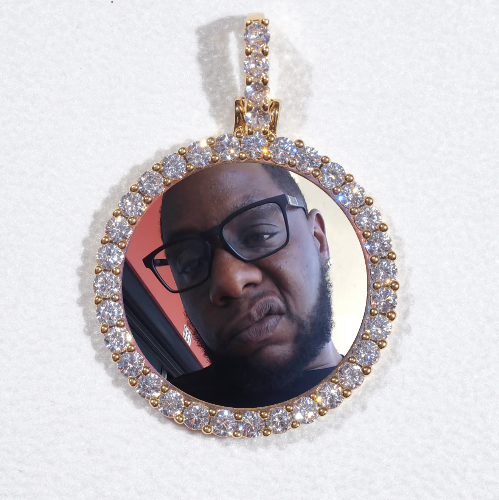 3D CIRCLE CUSTOM PICTURE PENDANT SMALL SIZE