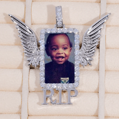 RIP WING 3D CUSTOM PICTURE PENDANT