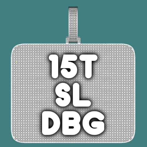 CUSTOM LETTER NECKLACE 3D BIG SQUARE