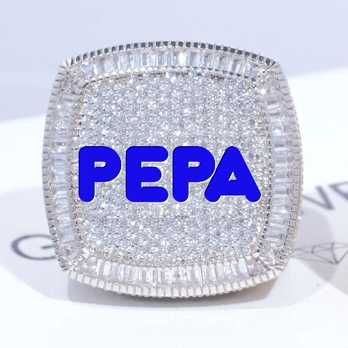 CUSTOM LETTER 3D ICED RING
