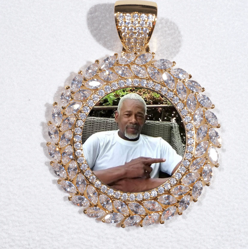 Large 3D Wheat Ear Custom Picture Pendant