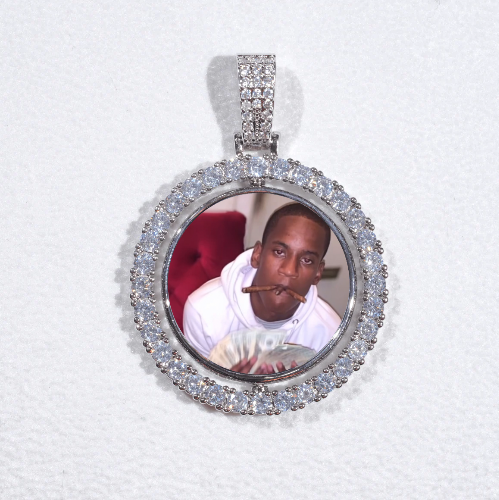 3D Spinning 2-Faced Custom Picture Pendant
