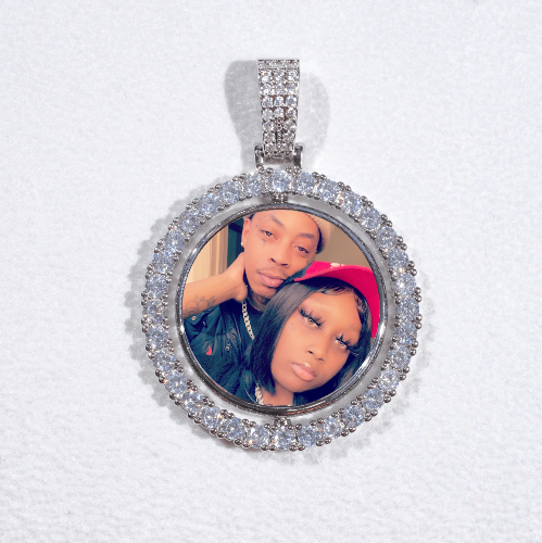 3D Spinning 2-Faced Custom Picture Pendant