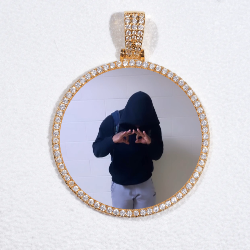 MEDIUM 3D CIRCLE CUSTOM PICTURE PENDANT