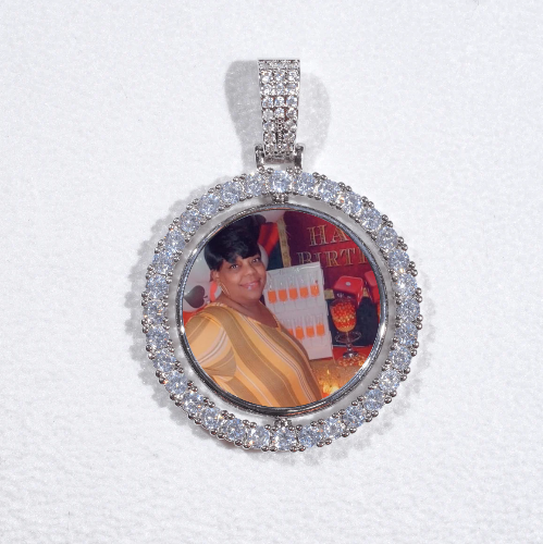 3D Spinning 2-Faced Custom Picture Pendant